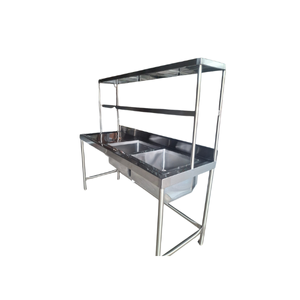 Fregadero con estantes aéreos y arriostos con tanques de 45x45x30-image